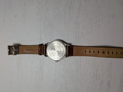 Timex Expedition 37mm Silver Case** Brown Leather Band**Men&rsquo;s Watch**Needs Batt