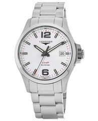 New Longines Conquest V.H.P. 43mm Silver Dial Steel Men&rsquo;s Watch L3.726.4.76.6