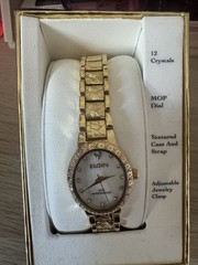Elgin gold watch with diamond accents #luxury #timepiece
