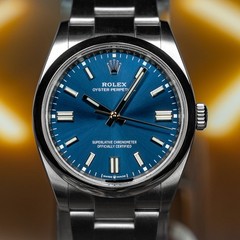 2020 Rolex Oyster Perpetual 36mm Sunburst Blue Dial 126000