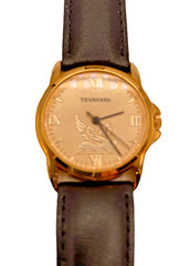 Tourneau Limited Gold Plated Stainless Steel Ladies Watch Original Leather Band