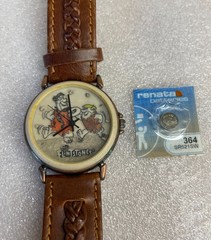Vintage Fossil Limited Edition 1990&rsquo;s Fred Flintstone Watch w/extra battery
