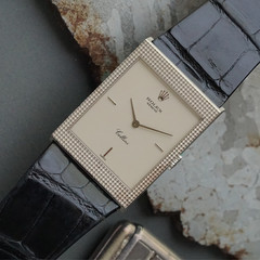 Rolex Cellini Ref. 4127 Hobnail 18k White Gold Manual Wind 1995