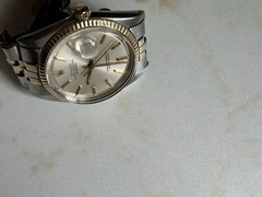 Rolex Datejust 16013 Gold and Silver Jubilee Bracelet with 18k Gold Bezel