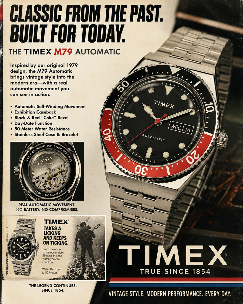 Timex M79 Automatic « Coke » NEW READY TO SHIP TODAY