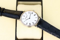 Patek Philippe Calatrava 5120G-001 White Lacquer Dial Hobnail Bezel – White Gold