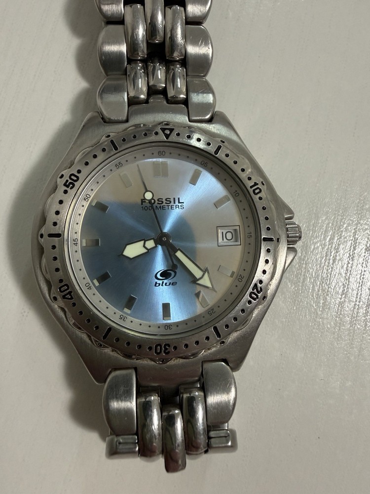 Fossil Blue Watch – men stainless steel AM-3486