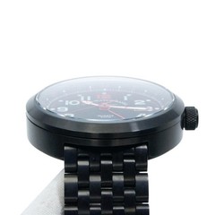 ZENO-WATCH BASEL B554Q-GMT-bk-a1-MRD Mens Quartz SS 45mm Black