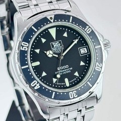 TAG Heuer Professional 200M 973.006 Quartz Black Dial Diver Watch 38mm