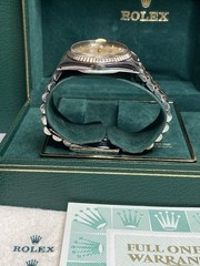 ROLEX ♛ Oyster Perpetual Date 15053* SS & 18K B & P&rsquo;s With Extra Dial ~Preloved