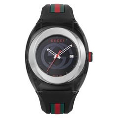 GUCCI YA137101 Black Stainless Steel Unisex Watch New in Box