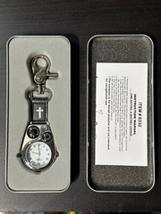 Sanis Pocket Watch Magnifying Glass Compass Isaiah 42:16 NIB NEEDS Battery