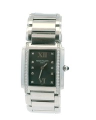 Patek Philippe 4910 Twenty-4 Grey Dial Diamond Steel Ladies Watch