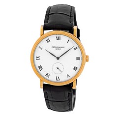 PATEK PHILIPPE 18K Yellow Gold 33mm Calatrava # 3919-J Box Warranty