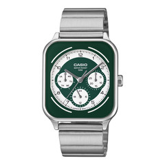 CASIO MTP-M307D-3BV NEW QUARTZ ANALOG GREEN DIAL MEN&rsquo;S WATCH