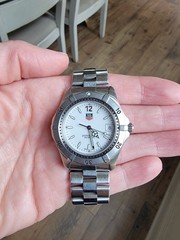 TAG Heuer WK1111.BA0317 Mens 2000 Series Professional Quartz Watch White 8&Prime; 9&Prime;