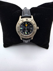 Vintage 1990s Guess Nautical Flag Diver Style Quartz Watch Date New Band