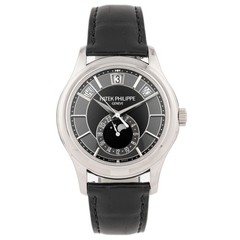 Patek Philippe Complications Annual Calendar White Gold Black Dial 40mm 5205G