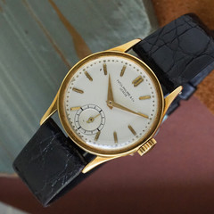 Vintage Patek Philippe Calatrava 18k Yellow Gold 1940s 31mm Manual Wind