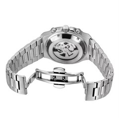 FORSINING Brand Tourbillon Men&rsquo;s Automatic Mechanical Stainless Steel Band Watch