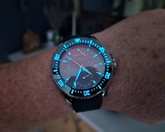 Oceaneva Power Reserve 6000m Automatic Grade 5 Titanium Watch Red