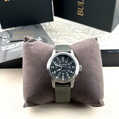 Bulova VWI SPECIAL EDITION Hack Automatic Black Dial Men&rsquo;s Watch 96A259 38mm