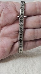 Art Deco Manfred 18KT White GF Mechanical Windup Ladies Watch-16 Jewels -WORKS