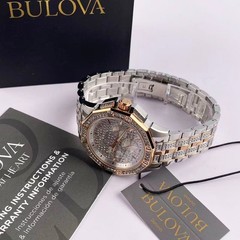 New Bulova Octava White Dial Rose Gold Stainless Steel Men&rsquo;s Quartz Watch 98C133