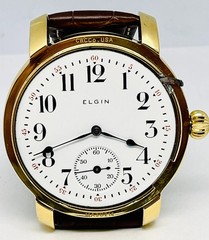 RARE 1912 Elgin 16S 21J Father Time Grade 373, Pocket /Wristwatch Conversion!