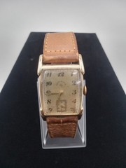 Vintage Lord Elgin 14K Gold Filled Cal. 626 Tank Watch 21 Jewels Running Well