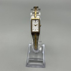 Seiko Womens Watch 13mm Silver Gold Two Tone 2E20-0AY0 New Battery 7.25&Prime;