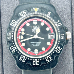 TAG Heuer Formula 1 383.513 Quartz Black Red Dial Men Watch From JAPAN