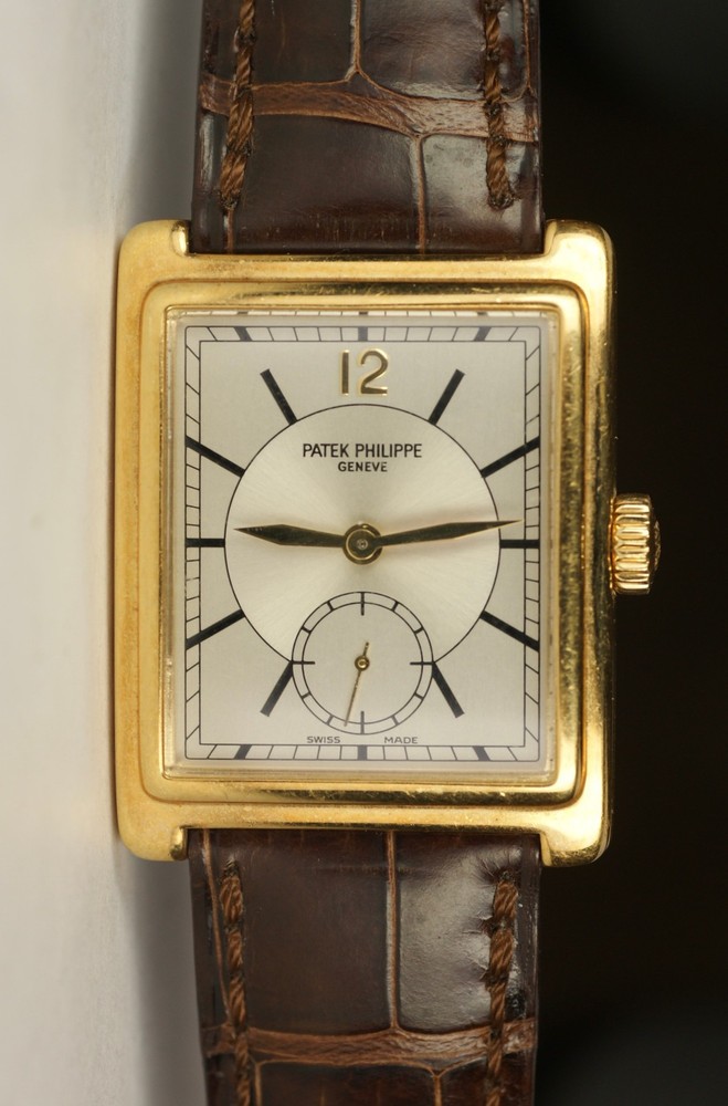 Patek Philippe 5010J Gondolo 18K Yellow Gold Silver Dial Manual Swiss Watch
