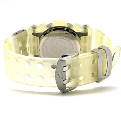G SHOCK DW 9900WC 7T FROGMAN Skeleton Double Manta Silver White Logo Released in