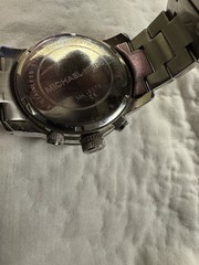 Michael Kors MK-8078 Chronograph Date Quartz 45mm Silver Bracelet 100m