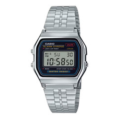 Casio A159WA-N1 NEW Men&rsquo;s Watch Digital Display Silver Stainless Steel Band