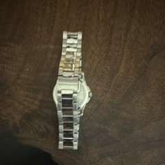 Gucci Silver Dial Analog Wristwatch w/ Silver Metal Bracelet