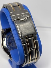 Fossil Blue Men&rsquo;s Quartz Two-Tone Stainless Bracelet Watch 165ft Day/Date 24H