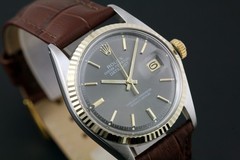 VINTAGE ROLEX 1601 DATEJUST AUTOMATIC CAL 1570 26 JEWELS MEN`S DATE WATCH 5