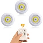 spots LED autocollants avec télécommande